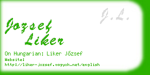 jozsef liker business card
